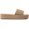 imageDREAM PAIRS Women Platform Slides Sandals Espadrilles Slip On Low Wedge Summer Open Toe Bohemia Dressy Beach Vacation ShoesTaupe