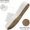 imageDREAM PAIRS Women Platform Slides Sandals Espadrilles Slip On Low Wedge Summer Open Toe Bohemia Dressy Beach Vacation ShoesWhite