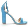 imageDREAM PAIRS Womens HiChunk High Heel Pump SandalsBlueSuede