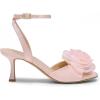 imageDREAM PAIRS Womens Low Kitten Wedding Heels Ankle Strap Square Toe Heeled Sandals Flower Dress ShoesChampagne