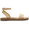 imageDREAM PAIRS Womens One Band Ankle Strap Buckle Flat SandalsNude