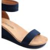 imageDREAM PAIRS Womens Open Toe Buckle Ankle Strap Platform Wedge Sandals Summer ShoesNavy