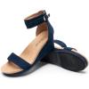 imageDREAM PAIRS Womens Open Toe Buckle Ankle Strap Platform Wedge Sandals Summer ShoesNavy