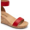 imageDREAM PAIRS Womens Open Toe Buckle Ankle Strap Platform Wedge Sandals Summer ShoesRed