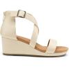 imageDREAM PAIRS Womens Open Toe Buckle Ankle Strap Summer Platform Wedge SandalsBeige