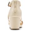 imageDREAM PAIRS Womens Open Toe Buckle Ankle Strap Summer Platform Wedge SandalsBeige