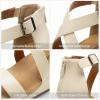 imageDREAM PAIRS Womens Open Toe Buckle Ankle Strap Summer Platform Wedge SandalsBeige