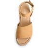 imageDREAM PAIRS Womens Platform Espadrilles Casual Ankle Strap Wide Wedge Sandals Comfortable Dressy Summer ShoesCamalsuede