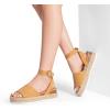 imageDREAM PAIRS Womens Platform Espadrilles Casual Ankle Strap Wide Wedge Sandals Comfortable Dressy Summer ShoesCamalsuede