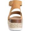 imageDREAM PAIRS Womens Platform Espadrilles Casual Ankle Strap Wide Wedge Sandals Comfortable Dressy Summer ShoesCamalsuede