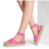 imageDREAM PAIRS Womens Platform Espadrilles Casual Ankle Strap Wide Wedge Sandals Comfortable Dressy Summer ShoesHot Pink