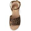imageDREAM PAIRS Womens Platform Espadrilles Casual Ankle Strap Wide Wedge Sandals Comfortable Dressy Summer ShoesLeopard