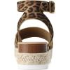 imageDREAM PAIRS Womens Platform Espadrilles Casual Ankle Strap Wide Wedge Sandals Comfortable Dressy Summer ShoesLeopard