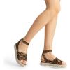 imageDREAM PAIRS Womens Platform Espadrilles Casual Ankle Strap Wide Wedge Sandals Comfortable Dressy Summer ShoesLeopard