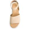 imageDREAM PAIRS Womens Platform Espadrilles Casual Ankle Strap Wide Wedge Sandals Comfortable Dressy Summer ShoesNudesuede