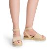 imageDREAM PAIRS Womens Platform Espadrilles Casual Ankle Strap Wide Wedge Sandals Comfortable Dressy Summer ShoesNudesuede