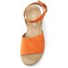 imageDREAM PAIRS Womens Platform Espadrilles Casual Ankle Strap Wide Wedge Sandals Comfortable Dressy Summer ShoesOrange