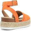 imageDREAM PAIRS Womens Platform Espadrilles Casual Ankle Strap Wide Wedge Sandals Comfortable Dressy Summer ShoesOrange