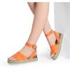 imageDREAM PAIRS Womens Platform Espadrilles Casual Ankle Strap Wide Wedge Sandals Comfortable Dressy Summer ShoesOrange