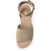 imageDREAM PAIRS Womens Platform Espadrilles Casual Ankle Strap Wide Wedge Sandals Comfortable Dressy Summer ShoesTaupe