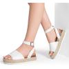imageDREAM PAIRS Womens Platform Espadrilles Casual Ankle Strap Wide Wedge Sandals Comfortable Dressy Summer ShoesWhitepu