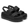 imageDREAM PAIRS Womens Platform Water Sandals Adjustable Lightweight Waterproof Summer Beach Wedge Chunky SandalsAll Black