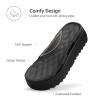 imageDREAM PAIRS Womens Platform Water Sandals Adjustable Lightweight Waterproof Summer Beach Wedge Chunky SandalsAll Black