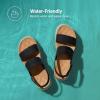 imageDREAM PAIRS Womens Platform Water Sandals Adjustable Lightweight Waterproof Summer Beach Wedge Chunky SandalsBlack