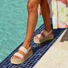imageDREAM PAIRS Womens Platform Water Sandals Adjustable Lightweight Waterproof Summer Beach Wedge Chunky SandalsSand