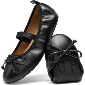 imageDREAM PAIRS Little Girls Toddler Ballet Flats Dress Shoes Mary Janes ShoesBlack