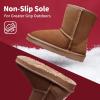 imageDREAM PAIRS Girls Boys Boots Kids Faux Fur Lined Winter Snow FuzzyClassic Kids Mid BootChesnut