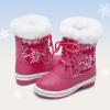 imageDREAM PAIRS Cozy Kids Snow Boots Warm amp WaterResistant Winter Boots with Faux Fur for AllDay Play NonSlip Mid Calf BootsRose Red