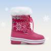 imageDREAM PAIRS Cozy Kids Snow Boots Warm amp WaterResistant Winter Boots with Faux Fur for AllDay Play NonSlip Mid Calf BootsRose Red
