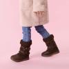 imageDREAM PAIRS Girls Winter Snow Boots Faux Fur Lined Mid Calf ShoesBrown
