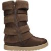 imageDREAM PAIRS Girls Winter Snow Boots Faux Fur Lined Mid Calf ShoesBrown