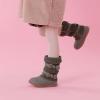 imageDREAM PAIRS Girls Winter Snow Boots Faux Fur Lined Mid Calf ShoesGreyPu