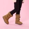imageDREAM PAIRS Girls Winter Snow Boots Faux Fur Lined Mid Calf ShoesKlovecamel