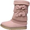 imageDREAM PAIRS Girls Winter Snow Boots Faux Fur Lined Mid Calf ShoesPink