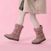 imageDREAM PAIRS Girls Winter Snow Boots Faux Fur Lined Mid Calf ShoesPink