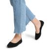 imageDREAM PAIRS Womens Pointed Toe Flats Comfortable Flexible Cushioned Slip On Business Work Office Casual Suede Ballet Flats Dress ShoesBlack