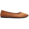 imageDREAM PAIRS Womens Pointed Toe Flats Comfortable Flexible Cushioned Slip On Business Work Office Casual Suede Ballet Flats Dress ShoesBrown