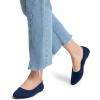 imageDREAM PAIRS Womens Pointed Toe Flats Comfortable Flexible Cushioned Slip On Business Work Office Casual Suede Ballet Flats Dress ShoesNavy