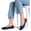 imageDREAM PAIRS Womens Pointed Toe Flats Comfortable Flexible Cushioned Slip On Business Work Office Casual Suede Ballet Flats Dress ShoesNavy
