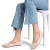 imageDREAM PAIRS Womens Pointed Toe Flats Comfortable Flexible Cushioned Slip On Business Work Office Casual Suede Ballet Flats Dress ShoesNude