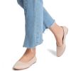 imageDREAM PAIRS Womens Pointed Toe Flats Comfortable Flexible Cushioned Slip On Business Work Office Casual Suede Ballet Flats Dress ShoesNude