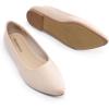 imageDREAM PAIRS Womens Pointed Toe Flats Comfortable Flexible Cushioned Slip On Business Work Office Casual Suede Ballet Flats Dress ShoesNude