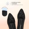 imageDREAM PAIRS Flats for Women Pointed Toe Foldable Knit Ballet Flats Comfortable SlipOn Dress Shoes Elegant Bow Flats for Work Office Business Casual TravelBlack