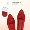 imageDREAM PAIRS Flats for Women Pointed Toe Foldable Knit Ballet Flats Comfortable SlipOn Dress Shoes Elegant Bow Flats for Work Office Business Casual TravelRed
