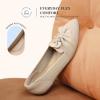 imageDREAM PAIRS Flats for Women Pointed Toe Foldable Knit Ballet Flats Comfortable SlipOn Dress Shoes Elegant Bow Flats for Work Office Business Casual TravelNude