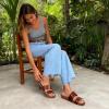 imageDREAM PAIRS Womens Open Toe Slides Sandals Comfortable Arch Support Footbed Two Strap Slipon Fashion Casual Beach Vacation Lightweight Flat Sandals Summer for WomenBrown